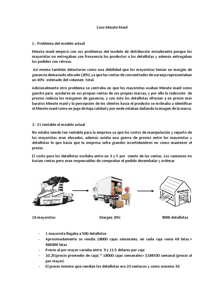Minute Maid PDF Distribución Business
