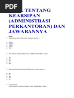 Soal Kearsipan