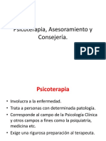 Psicoterapia, Asesoramiento y Consejeria