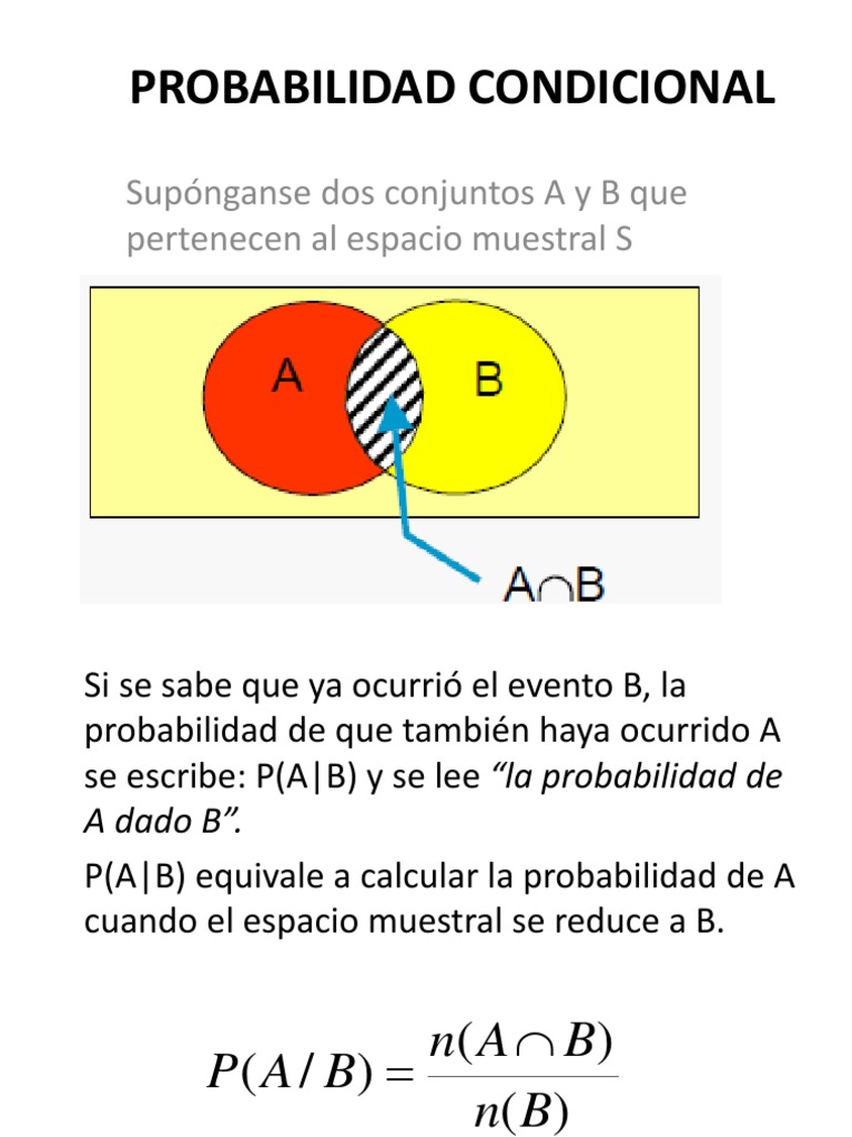 PROBABILIDAD_CONDICIONAL Probabilidad Conceptos