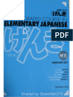 Eri Banno-Genki _ an Integrated Course in Elementary Japanese - Answer Key-Tsai Fong Books (2005)
