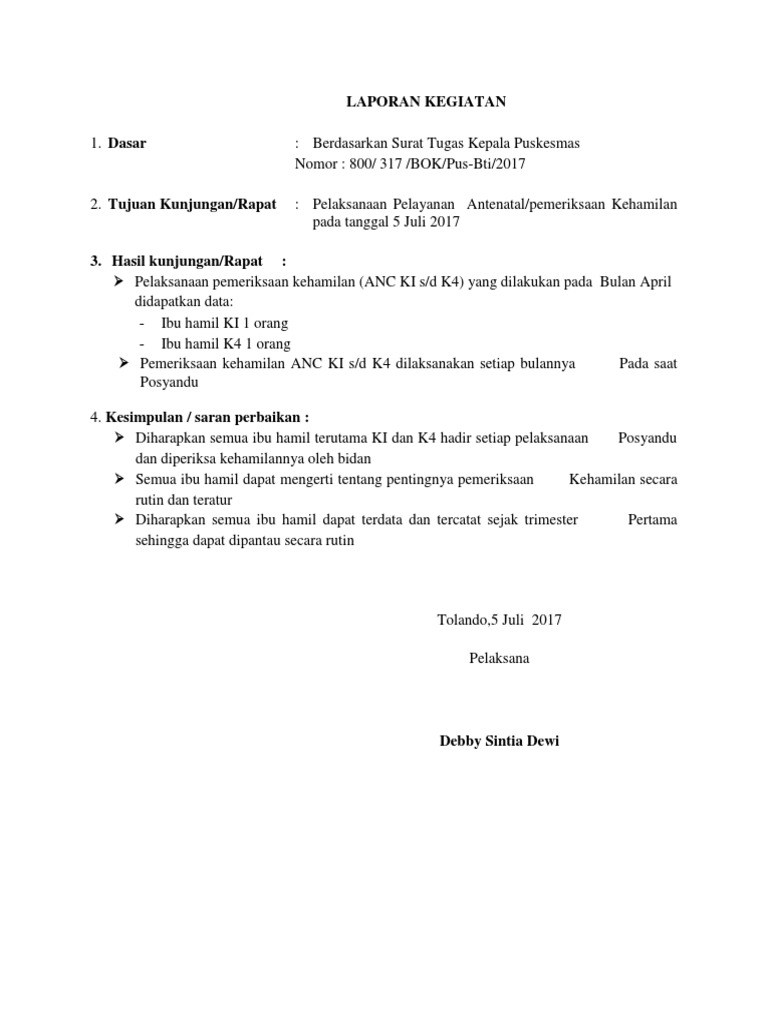 Laporan Kegiatan Docx