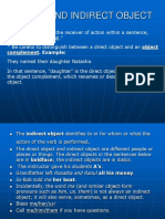 Direct and Indirect Object: - Example