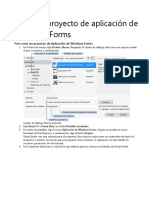 Crear Un Proyecto de Aplicación de Windows Forms