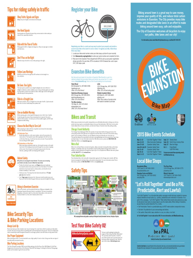 Evanston Bike Safety and Resources Guide | PDF | Traffic | Cycling ...