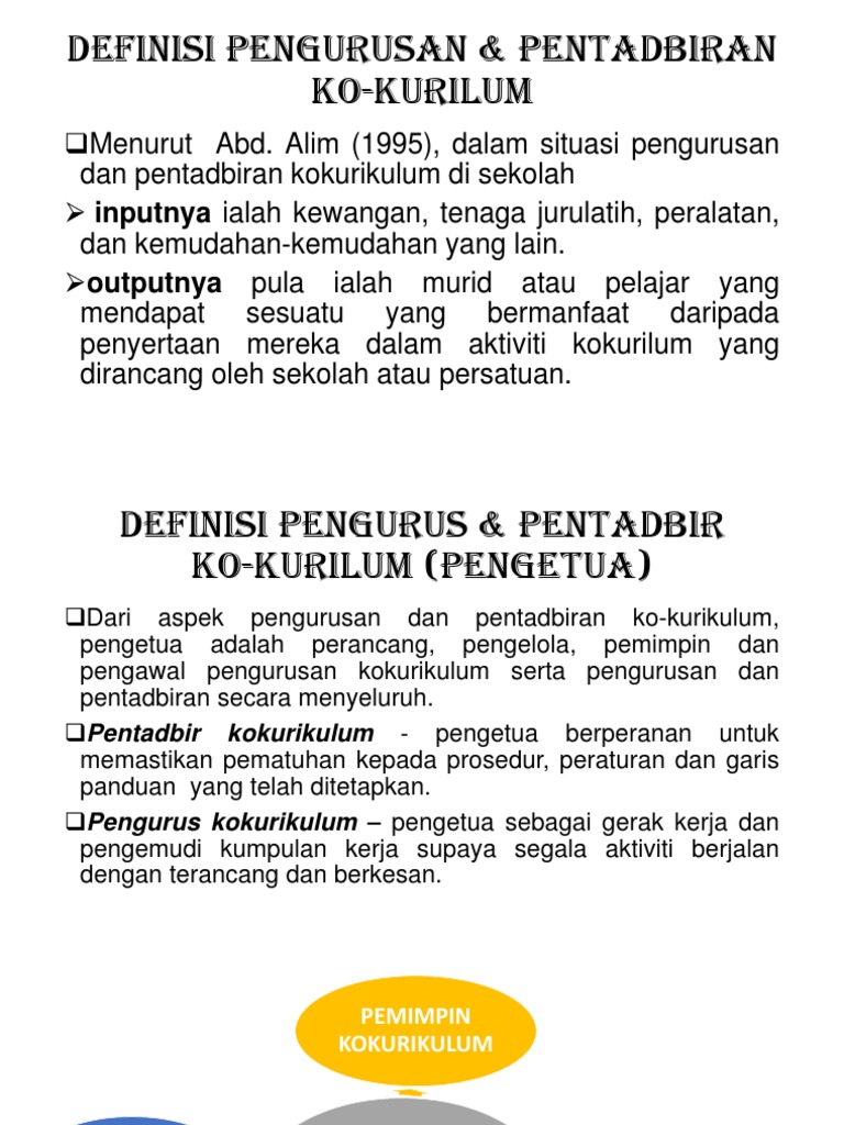 Definisi Pengurusan Pentadbiran Ko Kurilum Autosaved Pdf