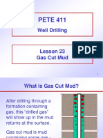 Gas Cut Mud
