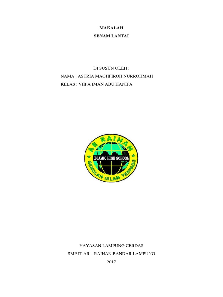 Makalah Senam Lantai Fix