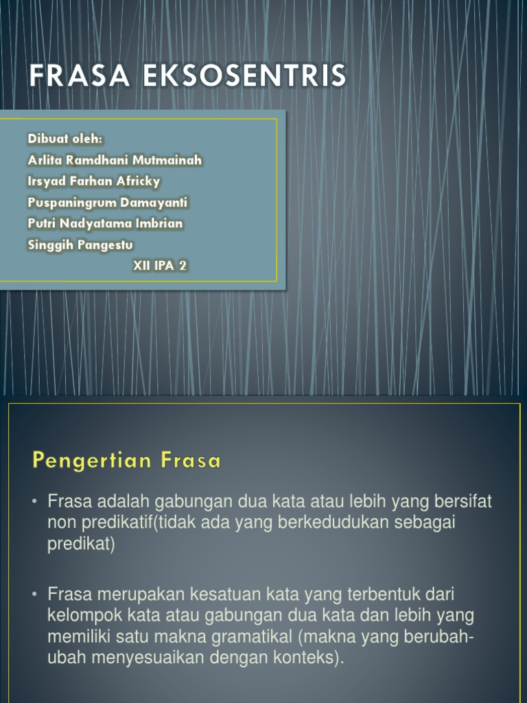 Frasa Eksosentris Pdf