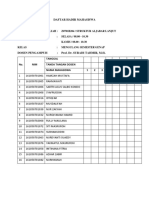 Daftar Hadir Stural