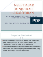 Konsep Dasar Administrasi Perkantoran