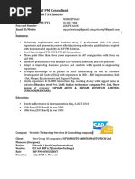 SAP PM SAMPLE Resume