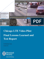 Chicago LTE Video Pilot Lessons Learned Test Report