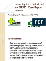 Life Threatening Asthma-Induced by Severe GERD: Case Report