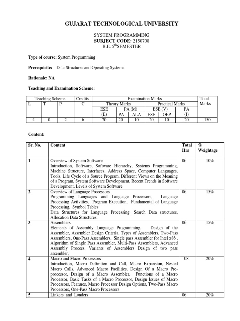 System Programming Course Overview | PDF | Assembly Language | Compiler