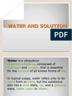 Water and Solution