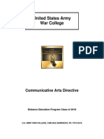 US Army War College - Pravilnik