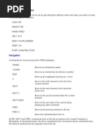 PDMS- Command Syntax