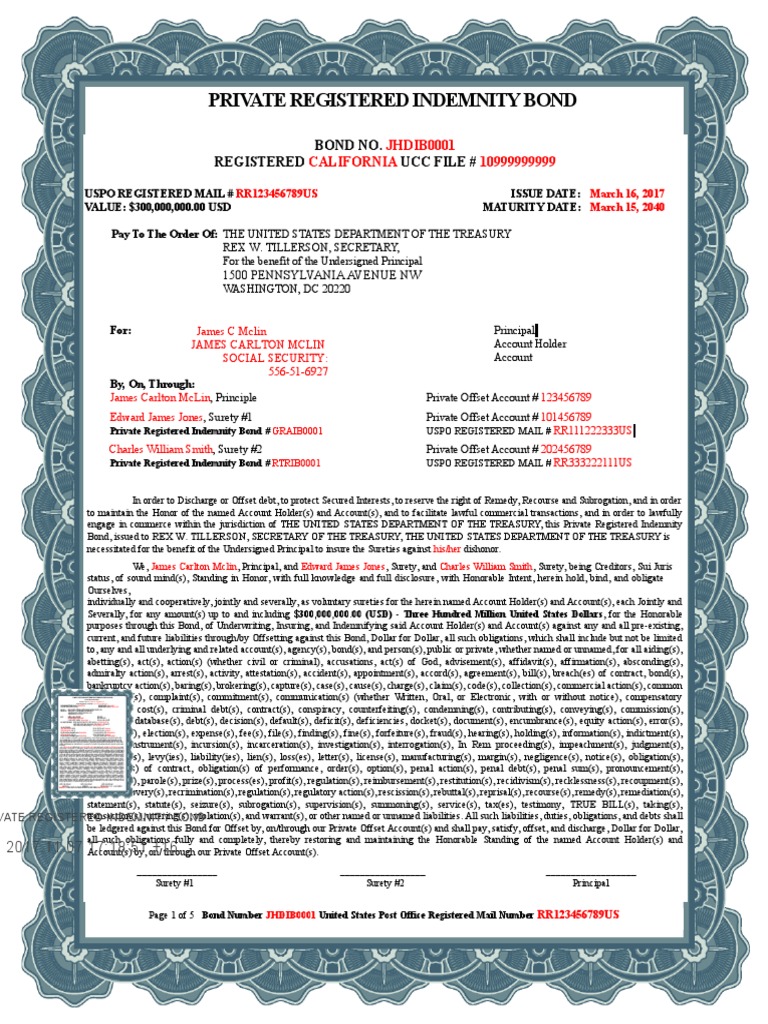 23553691132RegisteredPrivateIndemnityBond20090819.pdf Surety