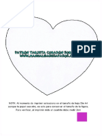 Patrón Tarjeta Corazón Sorpresa PDF