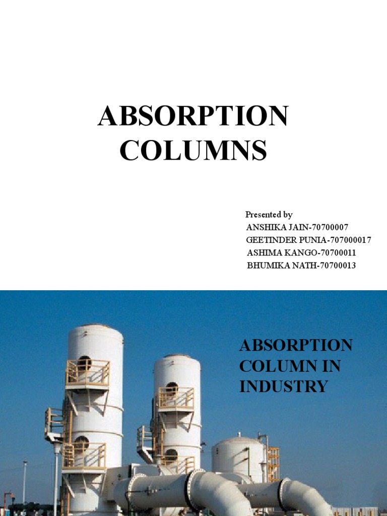 Gas-Liquid Absorption Column Overview | PDF | Solution | Liquids