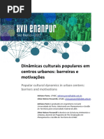 Dinamicas Culturais Populares Em Centros Urbanos