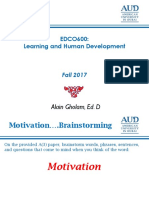 Motivation in Teaching and Learning