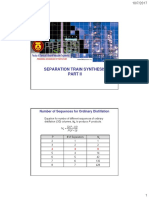 Lowest Separation Load Distillation Sequence