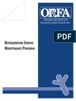 Refrigeration Service Maintenance Program