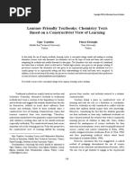 Learner-Friendly Textbooks: Chemistry Texts Based On A Constructivist View of Learning