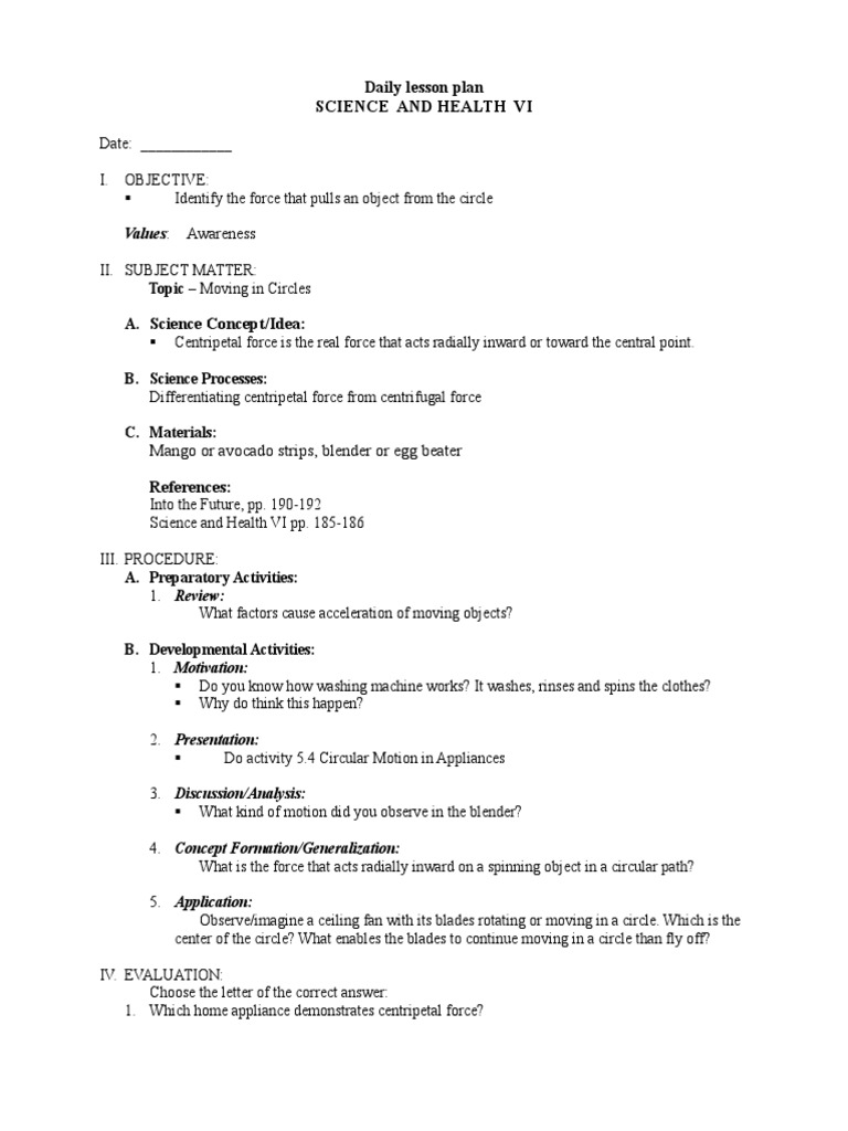 Grade 6 Science Lesson Plans | PDF | Plate Tectonics | Structure Of The ...