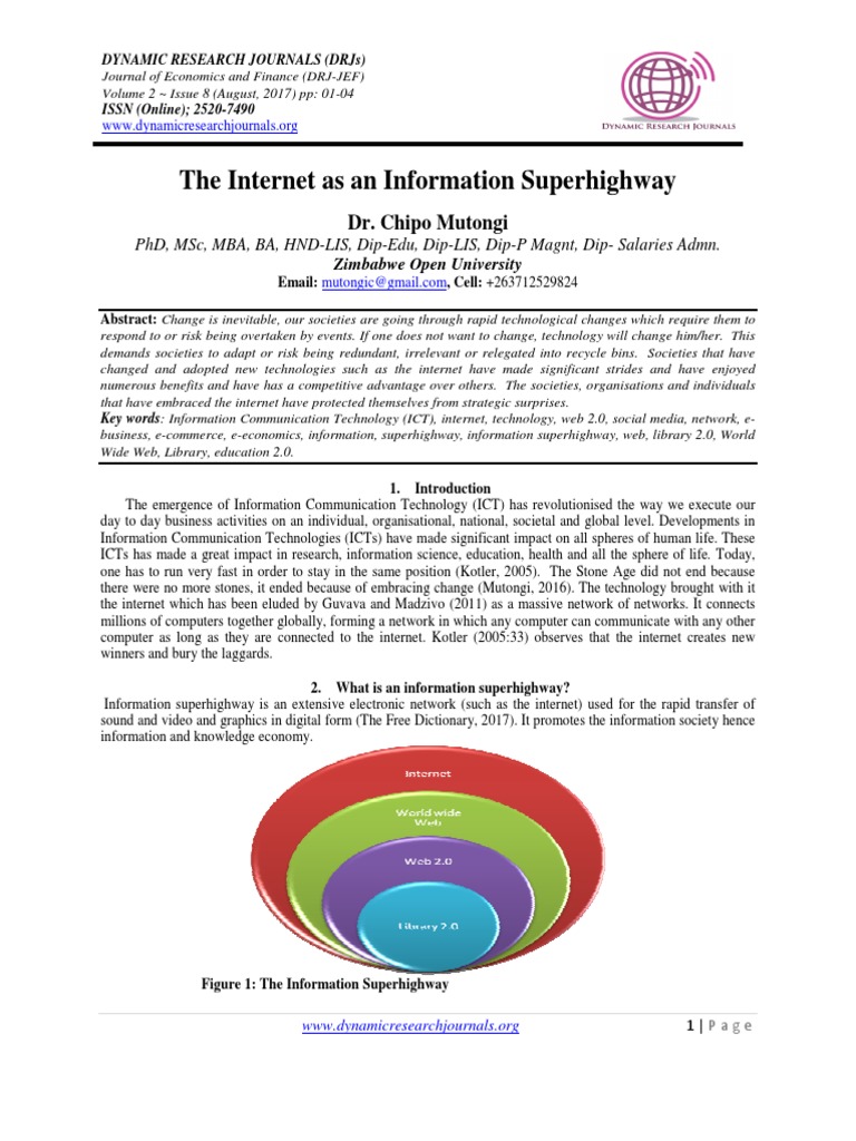 The Internet As An Information Superhighway | PDF | Internet ...