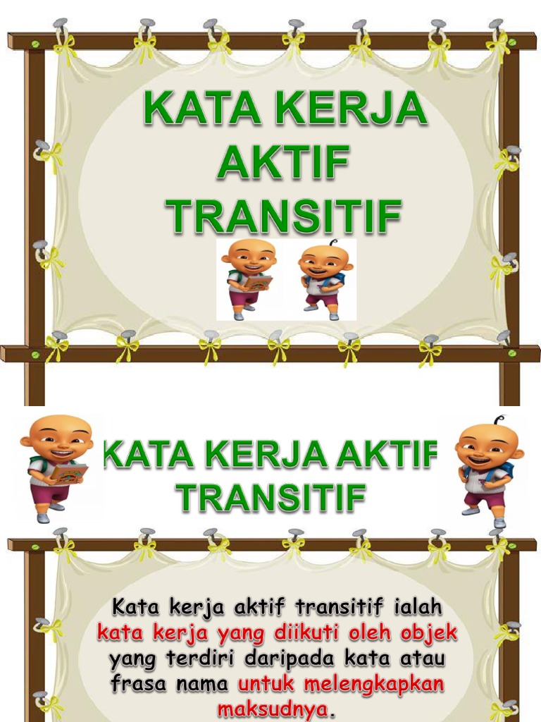 B9 Kata Kerja Aktif Transitif Pdf