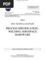 MSFC-SPEC-3679 - Process Specification Welding Aerospace Hardware