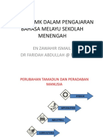 Elemen TMK Dalam Pengajaran Bahasa Melayu Sekolah Menengah