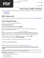 c h a p t e r 2 - Known Issues in Sms 1