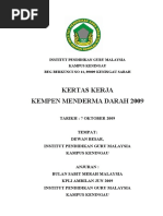 Kertas Kerja Program Kempen Derma Darah