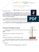 137241675 GUIA Momento de Inercia Rotacional Ecuaciones Deducciones