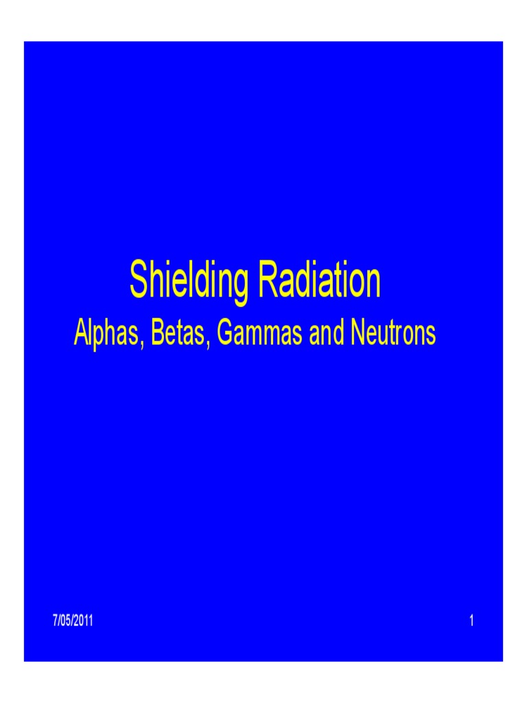 1 Ml11229a721 PDF Radiation Protection Gamma Ray