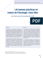 Estudio de Buenas Prácticas en Clínica de Psicología.