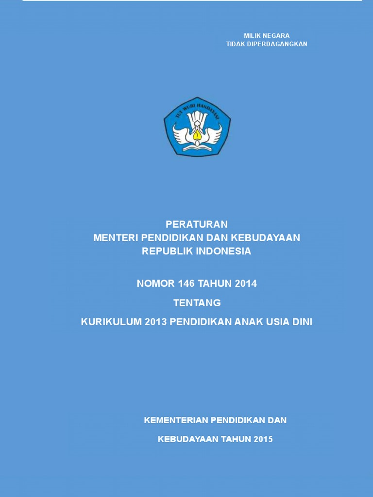 Permendikbud 146 Tahun 2014 1 Permendikbud 146 Tahun 2014 1