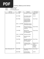 Jadwal Perjalanan Dinas