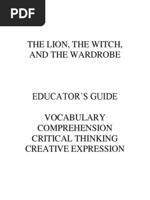 Lww Study Guide Aslan The Chronicles Of Narnia