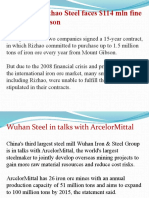 Shandong Rizhao Steel Faces $114 MLN Fine To Mount Gibson