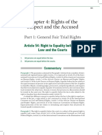 Chapter 4: Rights of The Suspect and The Accused: Part 1: General Fair Trial Rights