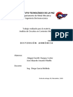 Instituto Tecnológico de la Paz: Análisis de Circuitos de CA Distorsión Armónica