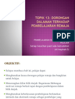 13 - Dorongan Dlman Trhdp Pembelajaran Remaja