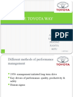 The Toyota Way Performance Management Techniques