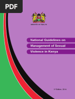 Kenya Natl Guidelines on Mgmt of Sexual Violence 3rd Edition 2014