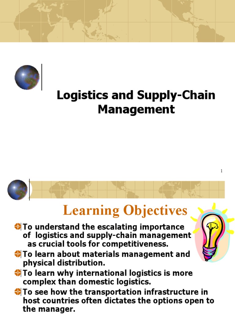 International Logistics and Supply Chain Management | PDF | Supply ...